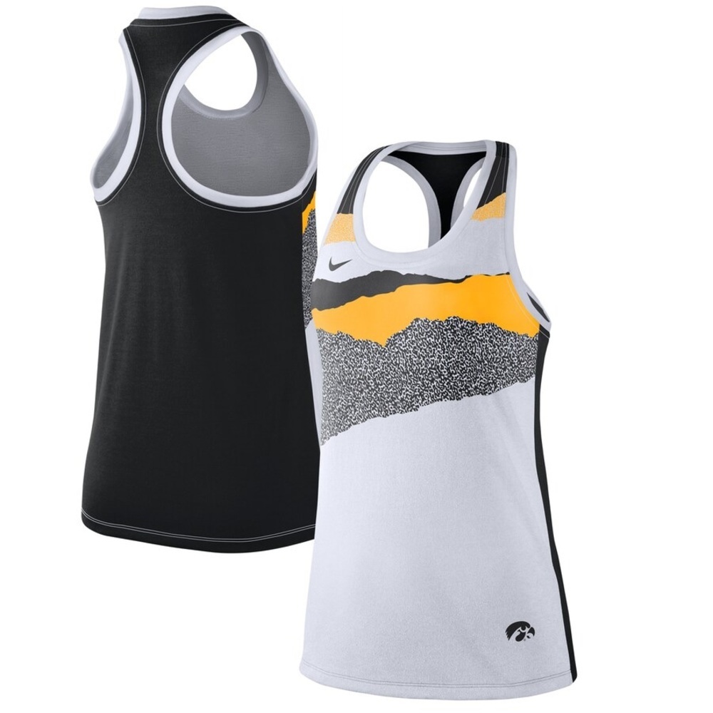 Nike Iowa Hawkeyes Mezzo Racerback Tri-Blend Performance Tank